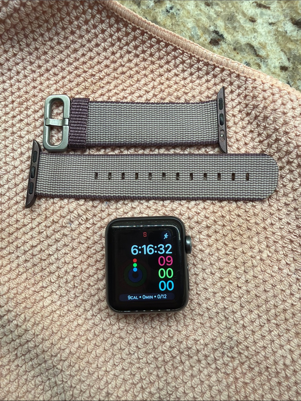 Apple Watch Series 3- 38MM with Lavender Nylon Band